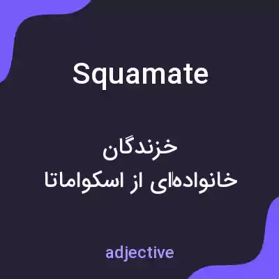 معنی squamate به فارسی معنی squamate به فارسی