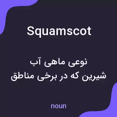 معنی squamscot به فارسی معنی squamscot به فارسی