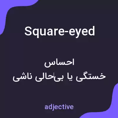 معنی square-eyed به فارسی معنی square-eyed به فارسی