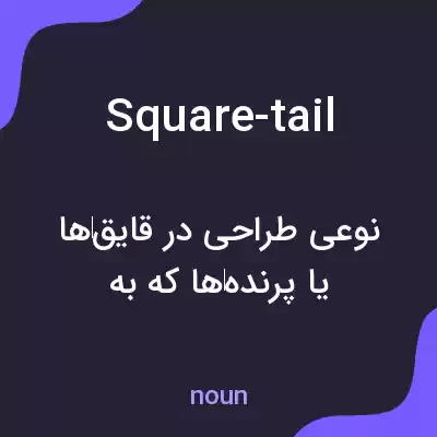 معنی square-tail به فارسی معنی square-tail به فارسی