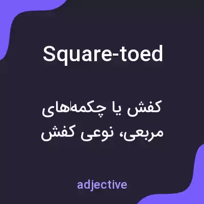 معنی square-toed به فارسی معنی square-toed به فارسی