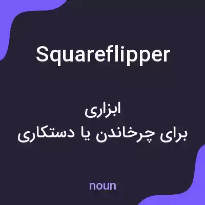 معنی squareflipper به فارسی معنی squareflipper به فارسی