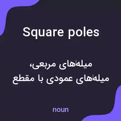معنی square poles به فارسی معنی square poles به فارسی