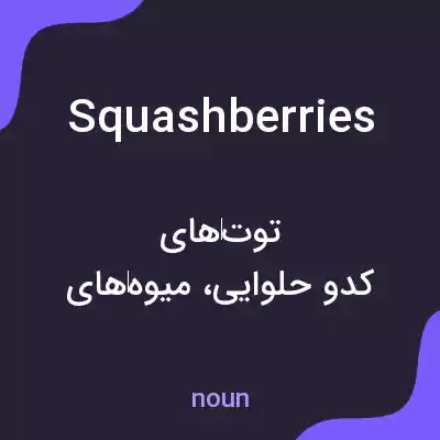 معنی squashberries به فارسی معنی squashberries به فارسی