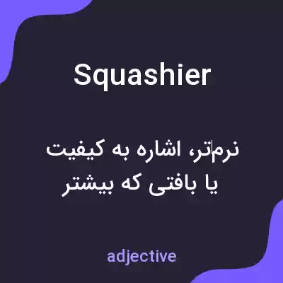 معنی squashier به فارسی معنی squashier به فارسی