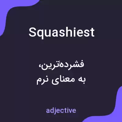 معنی squashiest به فارسی معنی squashiest به فارسی