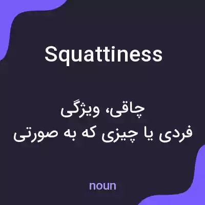 معنی squattiness به فارسی معنی squattiness به فارسی