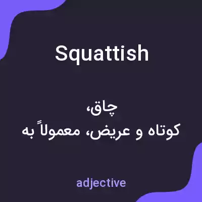 معنی squattish به فارسی معنی squattish به فارسی