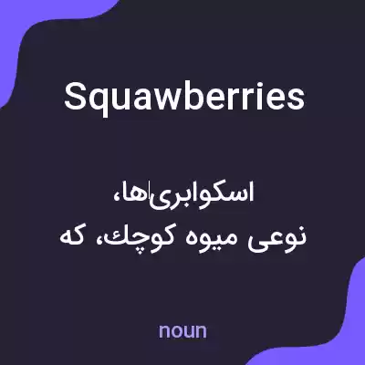 معنی squawberries به فارسی معنی squawberries به فارسی