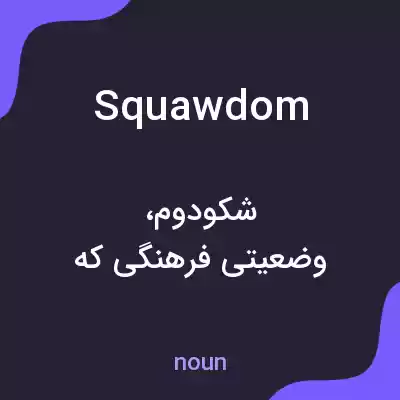 معنی squawdom به فارسی معنی squawdom به فارسی