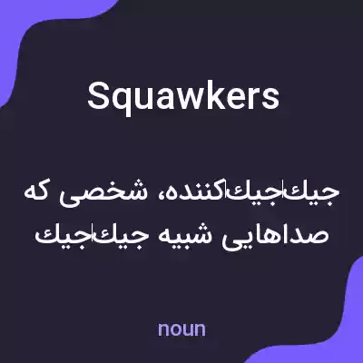 معنی squawkers به فارسی معنی squawkers به فارسی