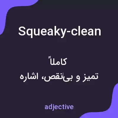 معنی squeaky-clean به فارسی معنی squeaky-clean به فارسی