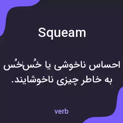 معنی squeam به فارسی معنی squeam به فارسی