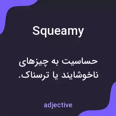 معنی squeamy به فارسی معنی squeamy به فارسی