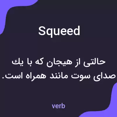 معنی squeed به فارسی معنی squeed به فارسی
