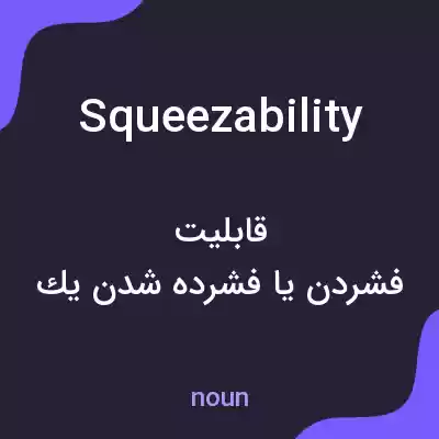 معنی squeezability به فارسی معنی squeezability به فارسی