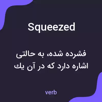 معنی squeezed به فارسی معنی squeezed به فارسی