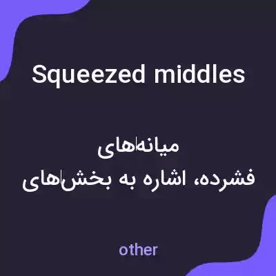 معنی squeezed middles به فارسی معنی squeezed middles به فارسی