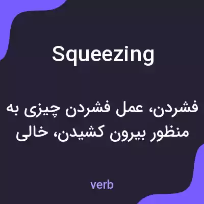 معنی squeezing به فارسی معنی squeezing به فارسی