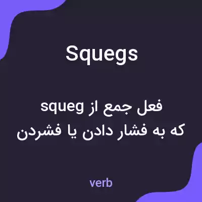 معنی squegs به فارسی معنی squegs به فارسی