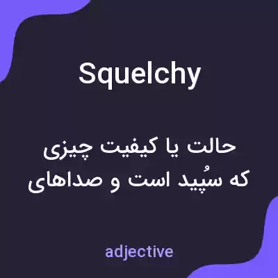 معنی squelchy به فارسی معنی squelchy به فارسی