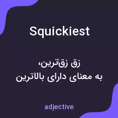 معنی squickiest به فارسی معنی squickiest به فارسی