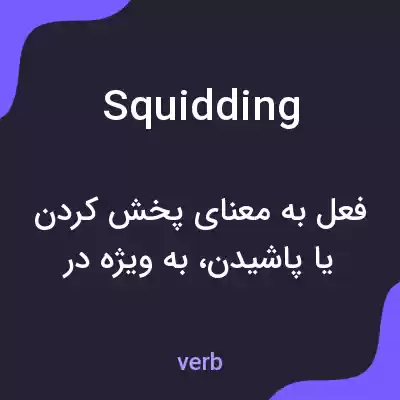 معنی squidding به فارسی معنی squidding به فارسی