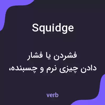 معنی squidge به فارسی معنی squidge به فارسی