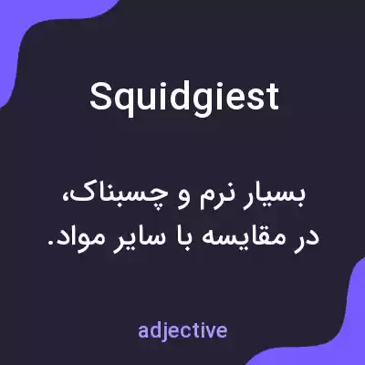 معنی squidgiest به فارسی معنی squidgiest به فارسی