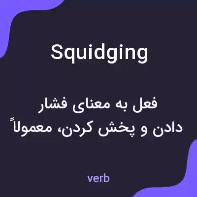 معنی squidging به فارسی معنی squidging به فارسی