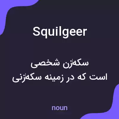 معنی squilgeer به فارسی معنی squilgeer به فارسی