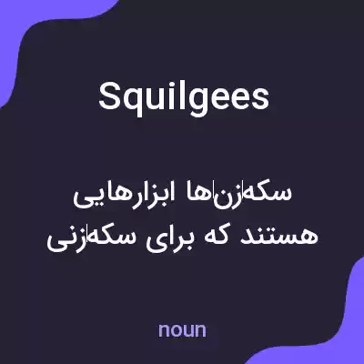 معنی squilgees به فارسی معنی squilgees به فارسی