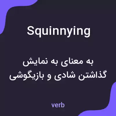 معنی squinnying به فارسی معنی squinnying به فارسی