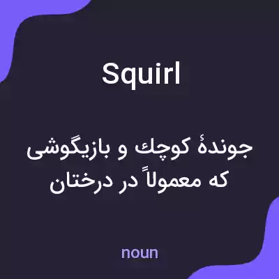 معنی squirl به فارسی معنی squirl به فارسی