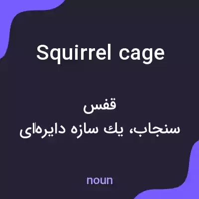 معنی squirrel cage به فارسی معنی squirrel cage به فارسی