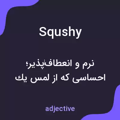 معنی squshy به فارسی معنی squshy به فارسی