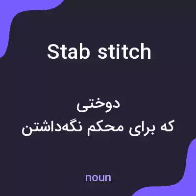 معنی stab stitch به فارسی معنی stab stitch به فارسی