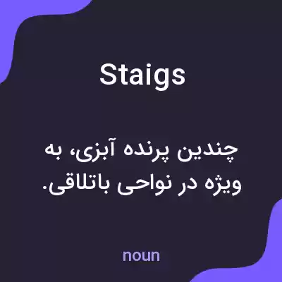 معنی staigs به فارسی معنی staigs به فارسی