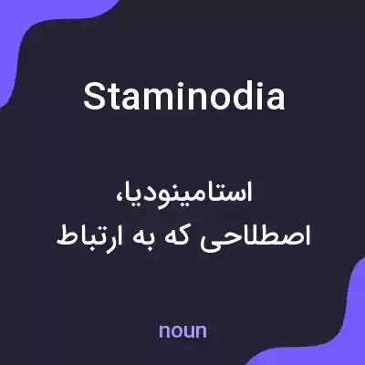 معنی staminodia به فارسی معنی staminodia به فارسی