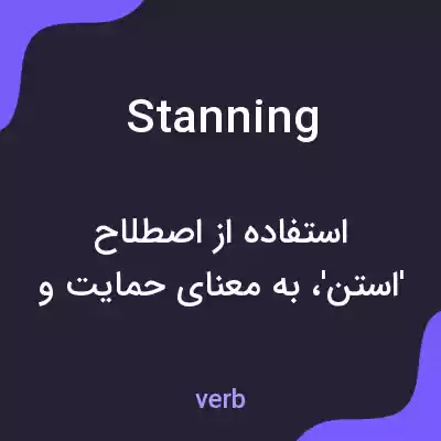 معنی stanning به فارسی معنی stanning به فارسی