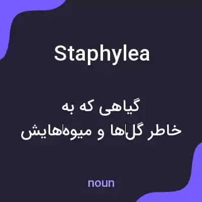 معنی staphylea به فارسی معنی staphylea به فارسی