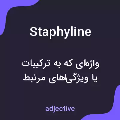 معنی staphyline به فارسی معنی staphyline به فارسی