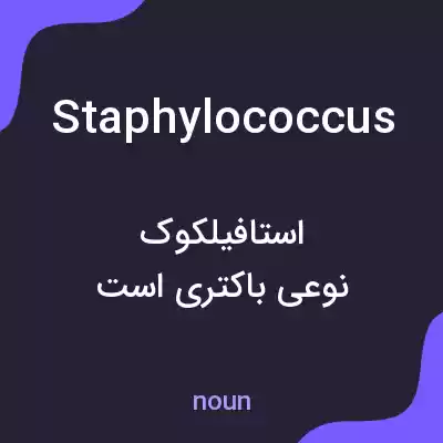 معنی staphylococcus به فارسی معنی staphylococcus به فارسی