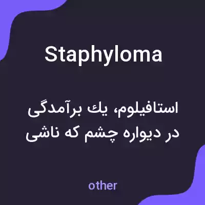 معنی staphyloma به فارسی معنی staphyloma به فارسی