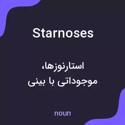 معنی starnoses به فارسی