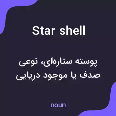 معنی star shell به فارسی