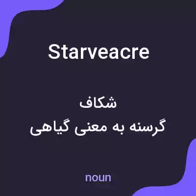 معنی starveacre به فارسی معنی starveacre به فارسی