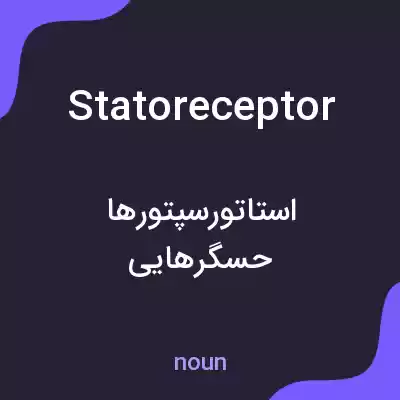 معنی statoreceptor به فارسی معنی statoreceptor به فارسی