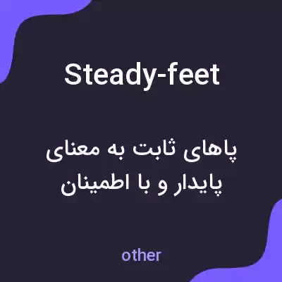 معنی steady-feet به فارسی