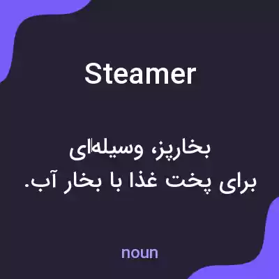 معنی steamer به فارسی معنی steamer به فارسی